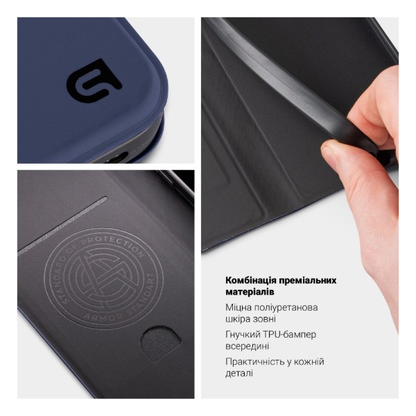 Фото - Чехол для смартфона Armorstandart OneFold Case for Samsung A27 5G Dark Blue (ARM89769)